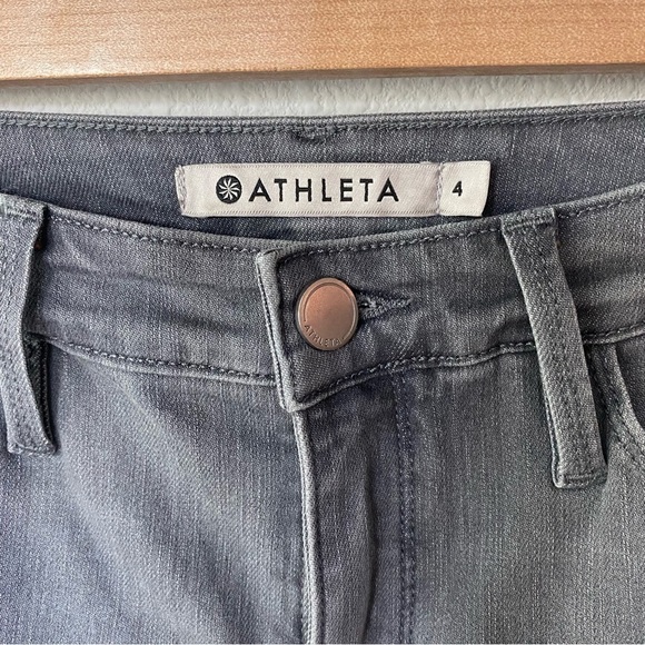 Athleta | Sculptek Gray Wash Skinny Jean Size 4 - Picture 4 of 6
